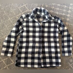 Lee Buffalo Plaid Oversized Button Down Sherpa with Pockets